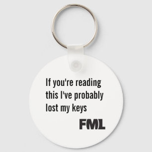 Offical FML Keychain: Lost keys Key Ring