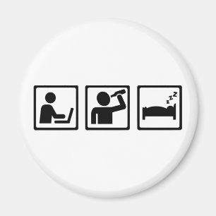 Office alcohol sleep magnet