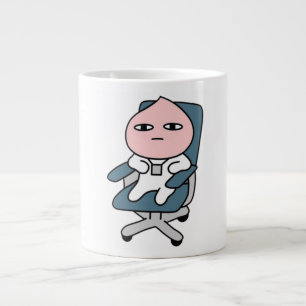 Office Apeach  Bored Apeach  Coworker Apeach Large Coffee Mug