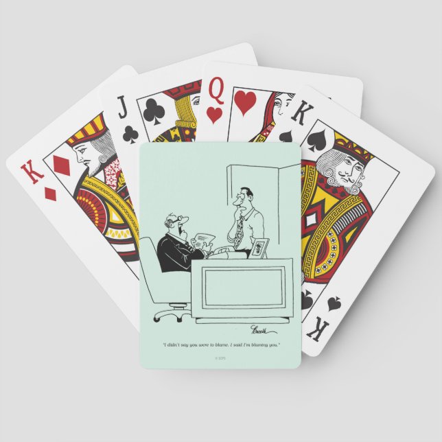 Office Blame Playing Cards (Back)