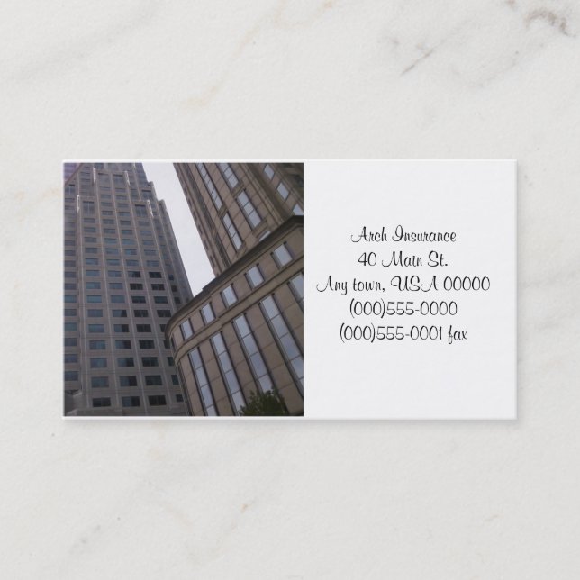 Office Buildings Business Cards (Front)