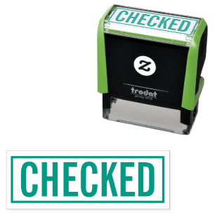 office Business Checked  Self-inking Stamp