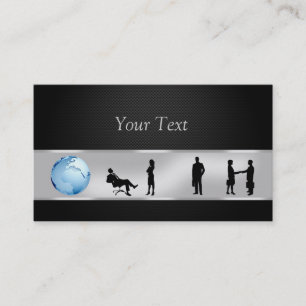 Office Business People World Globe - Business Card