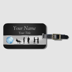 Office Business People World Globe - Luggage Tag