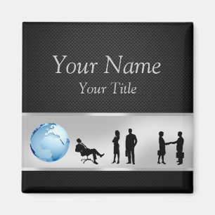 Office Business People World Globe - Magnet