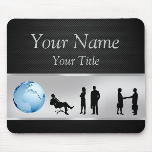 Office Business People World Globe - Mousepad