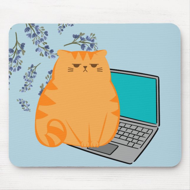 Office Cat Mouse Mat (Front)