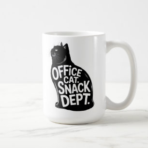 Office Cat Snack Department Workplace Humor Coffee Mug