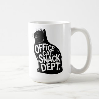 Office Cat Snack Department Workplace Humor Coffee Mug