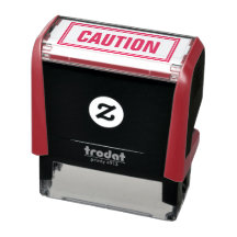 OFFICE CAUTION SELF-INKING STAMP