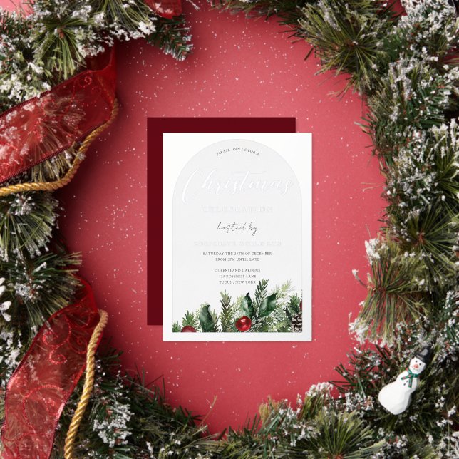 Office Christmas Party Silver Arch  (Insitu)