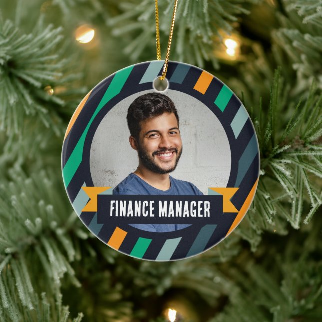 Office Christmas Tree - Finance Manager Ceramic Tree Decoration (Tree)