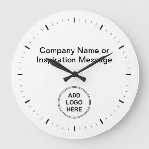 Office Company Logo Clocks