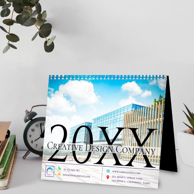 Office Corporate Elegant Multi Photo Year 20XX Calendar (Office Corporate Elegant Multi Photo Year 20XX Calendar)
