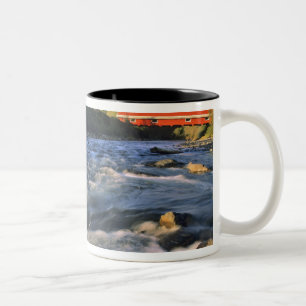 Office Covered Bridge the longest in Oregon at Two-Tone Coffee Mug