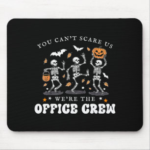 Office Crew Skeleton Dancing Halloween School Secr Mouse Mat