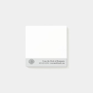 Office Custom Modern Simple Logo From the Desk of Post-it Notes