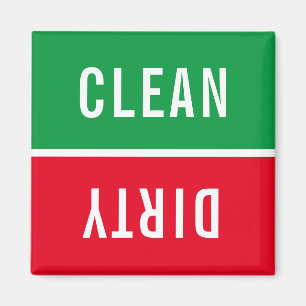 Office Dishwasher Notices Clean & Dirty Magnet