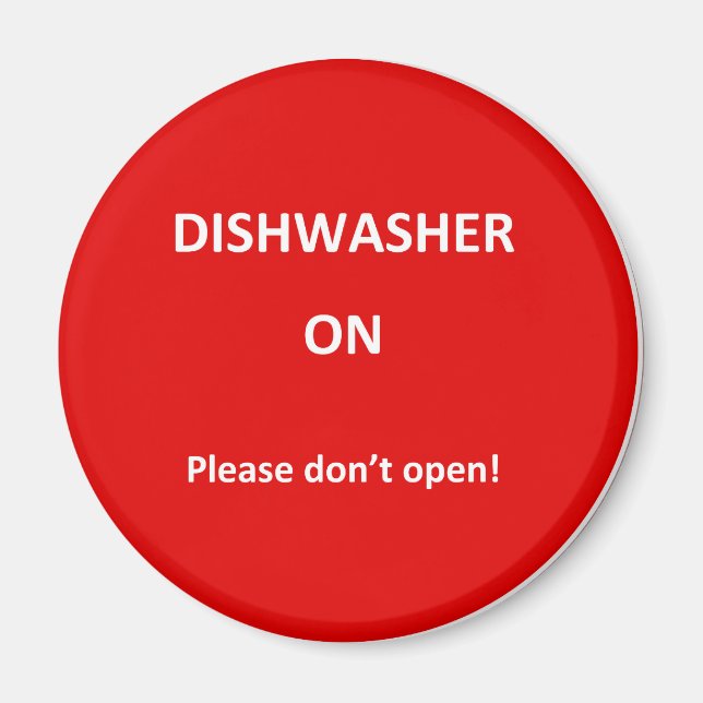 Office Dishwasher Notices Magnet (Front)