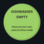 Office Dishwasher Notices Magnet<br><div class="desc">Fed up with confusion over the office dishwasher? Is it full? Is it empty? Always finding the wash interrupted by people opening it mid-wash? Then look no further, here is a handy answer to your problem!</div>