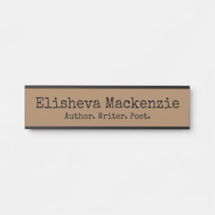Office Door Sign Signs Typewriter Name Plate