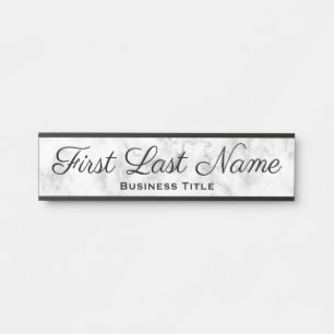 Office Door Signs Simple Grey Marble Coloured Sign