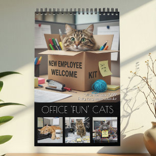 Office Fun Cats Calendar 2027 / Cat Photo Calendar