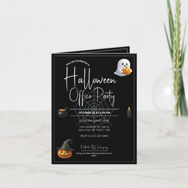 Office Halloween Invitations & Invitation Template (Front)