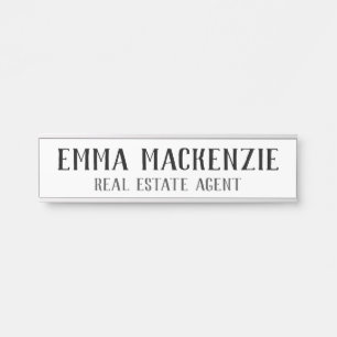 Office Hanging Door Sign Name Plate