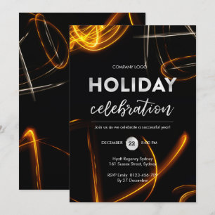 Office Holiday party light sparkler Invitation
