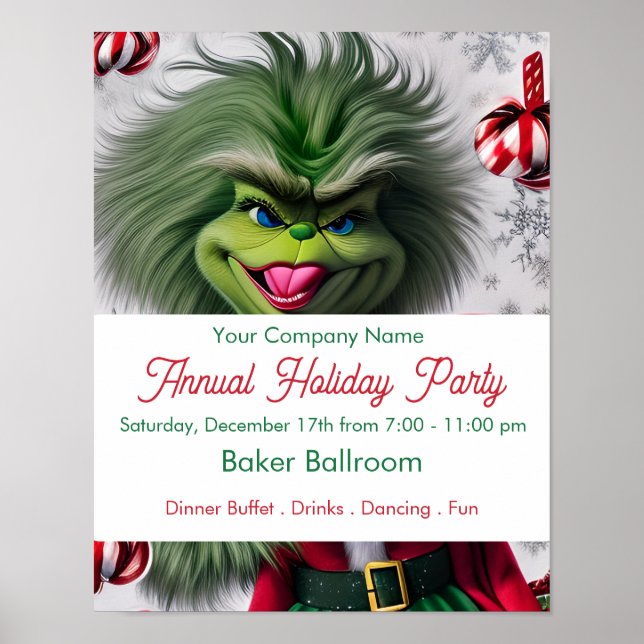 Office Holiday Party Poster (Front)