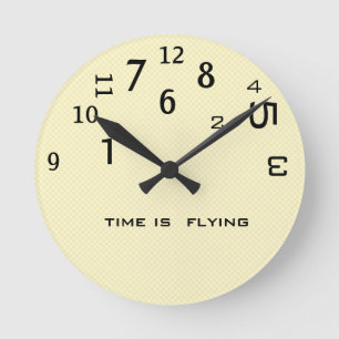 Office Humor Backwards Time Round Clock
