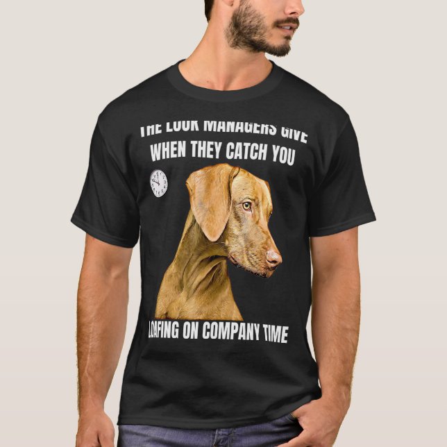 Office Humour Social Loafing Job Employee Dog  Man T-Shirt (Front)