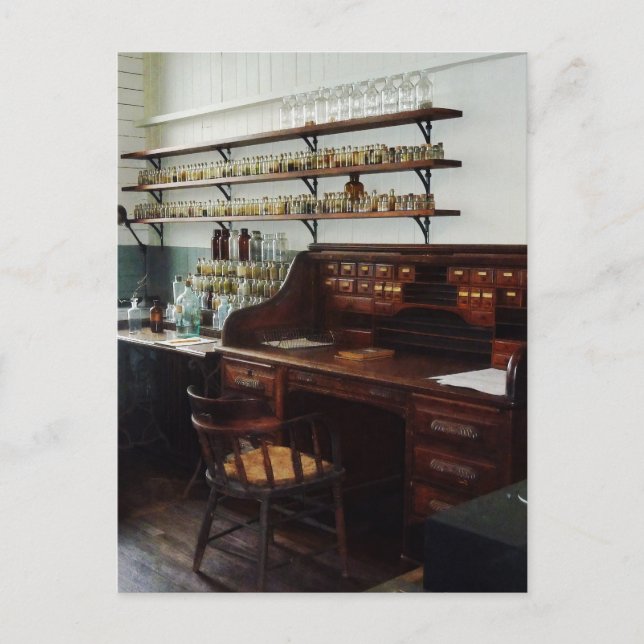 Office in Chemistry Lab Postcard (Front)