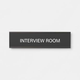 Office Interview Room Wall or Door SIgn