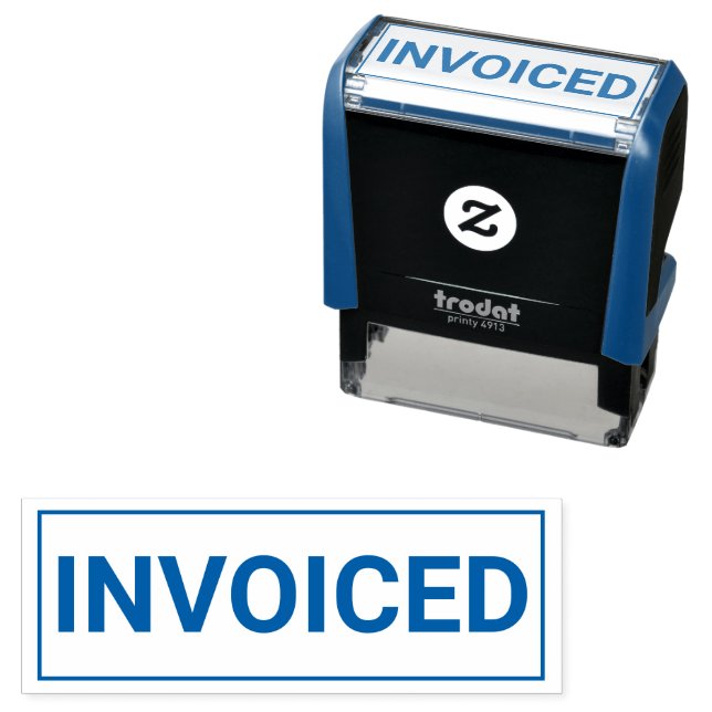 Office INVOICED Self-Inking Stamp (In Situ)