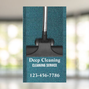 Office Janitorial Services Floor Carpet Cleaning  Business Card