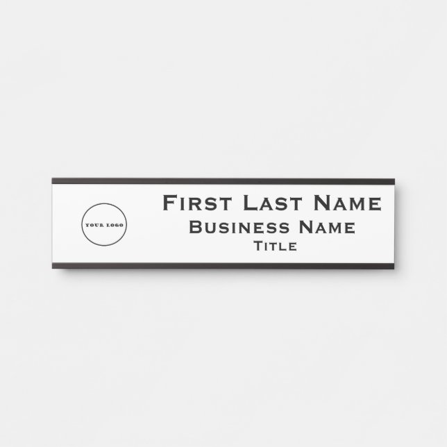Office Logo Business Hanging Door Sign Name Plate (Front)