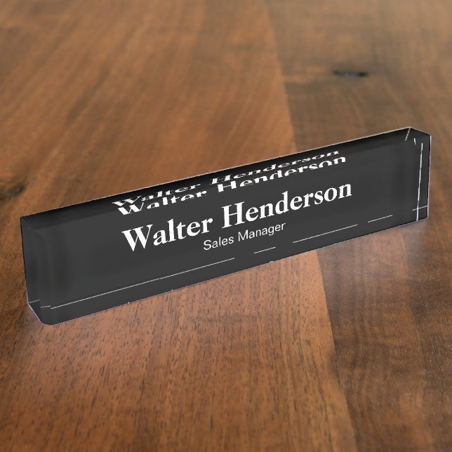 Office Management Desk Plaques Nameplate (Side)