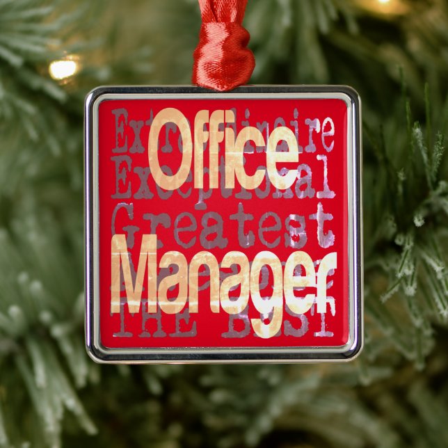Office Manager Extraordinaire Metal Tree Decoration (Tree)