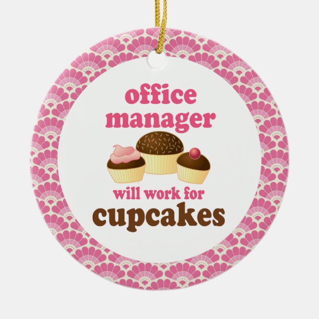 Office Manager Gift Ornament (Front)