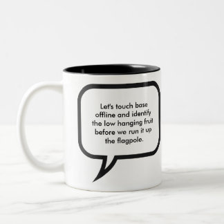 Office Manager Jargon Two-Tone Coffee Mug