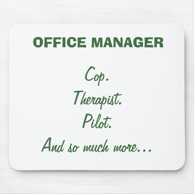 OFFICE MANAGER Mouse Pad (Front)
