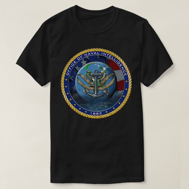 Office of Naval Intelligence ONI Navy Military Vet T-Shirt (Design Front)