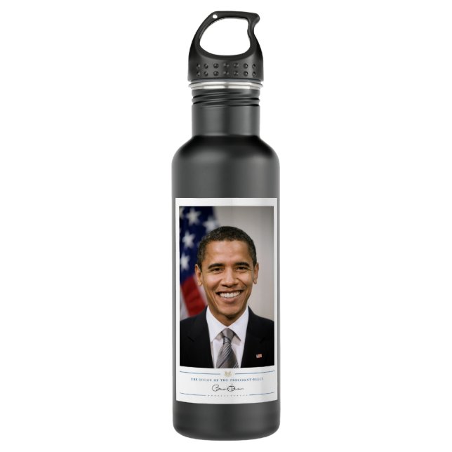 Office of the President Elect Barack Obama 710 Ml Water Bottle (Front)
