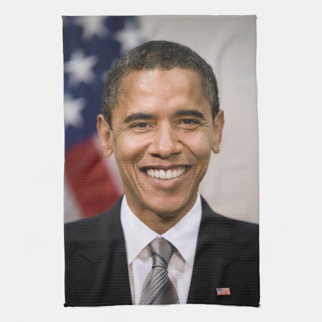 Office of the President Elect Barack Obama Tea Towel (Vertical)