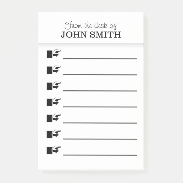 Office organiser Post-it® note PERSONALIZE (Front)