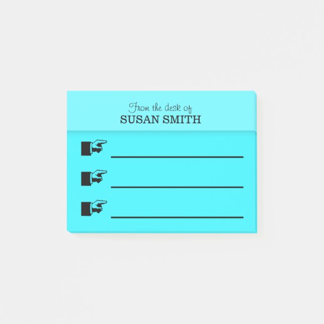 Office organiser Post-it® note PERSONALIZE small (Front)