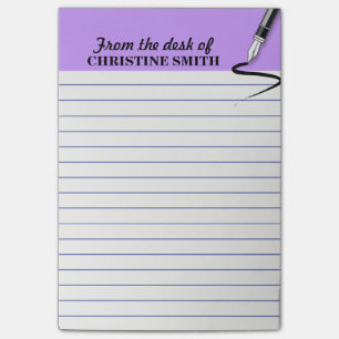 Office organiser PURPLE Post-it® note PERSONALIZE