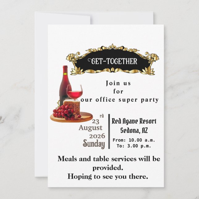 Office party invitation (Front)
